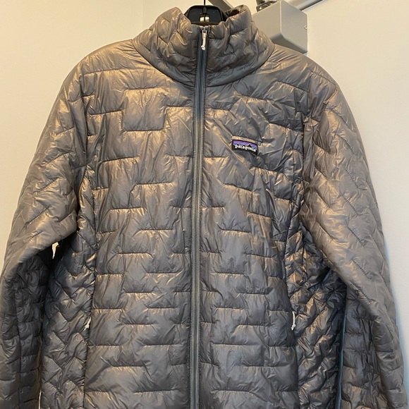 Perfect women’s Micro Puff Patagonia jacket, grey. - Picture 4 of 6